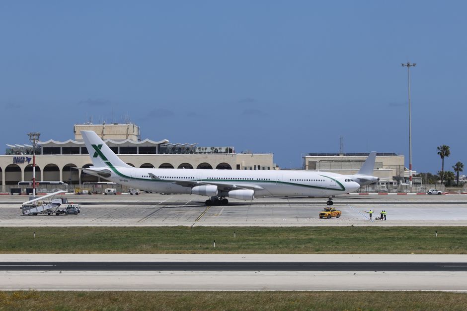 SalamAir aircraft at Salalah International Airport in Oman