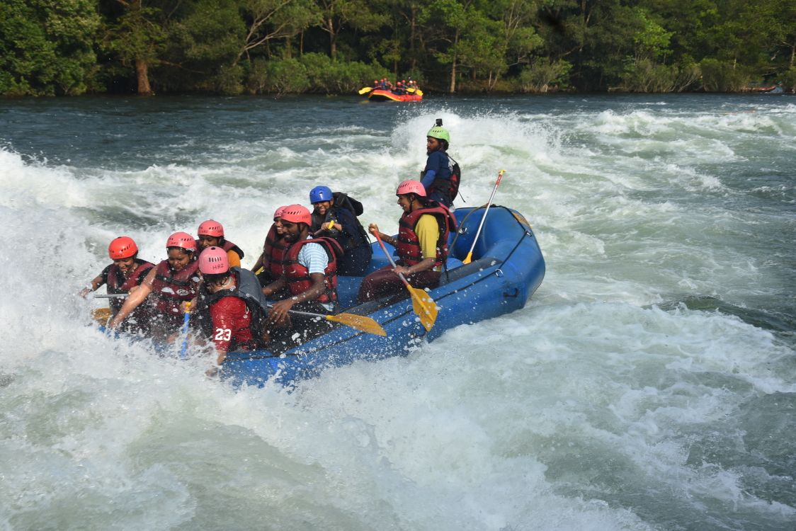 Single Rafting Exciting River Rafting Adventure on Rapids · Free Stock Photo