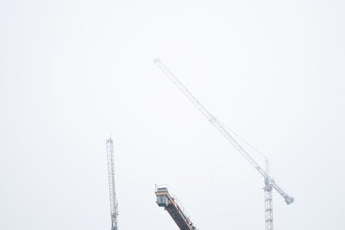 Low-angle Photography of Gray Tower Crane