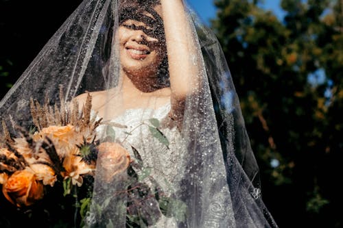 Free Photo Of Woman Wearing White Wedding Dress Stock Photo