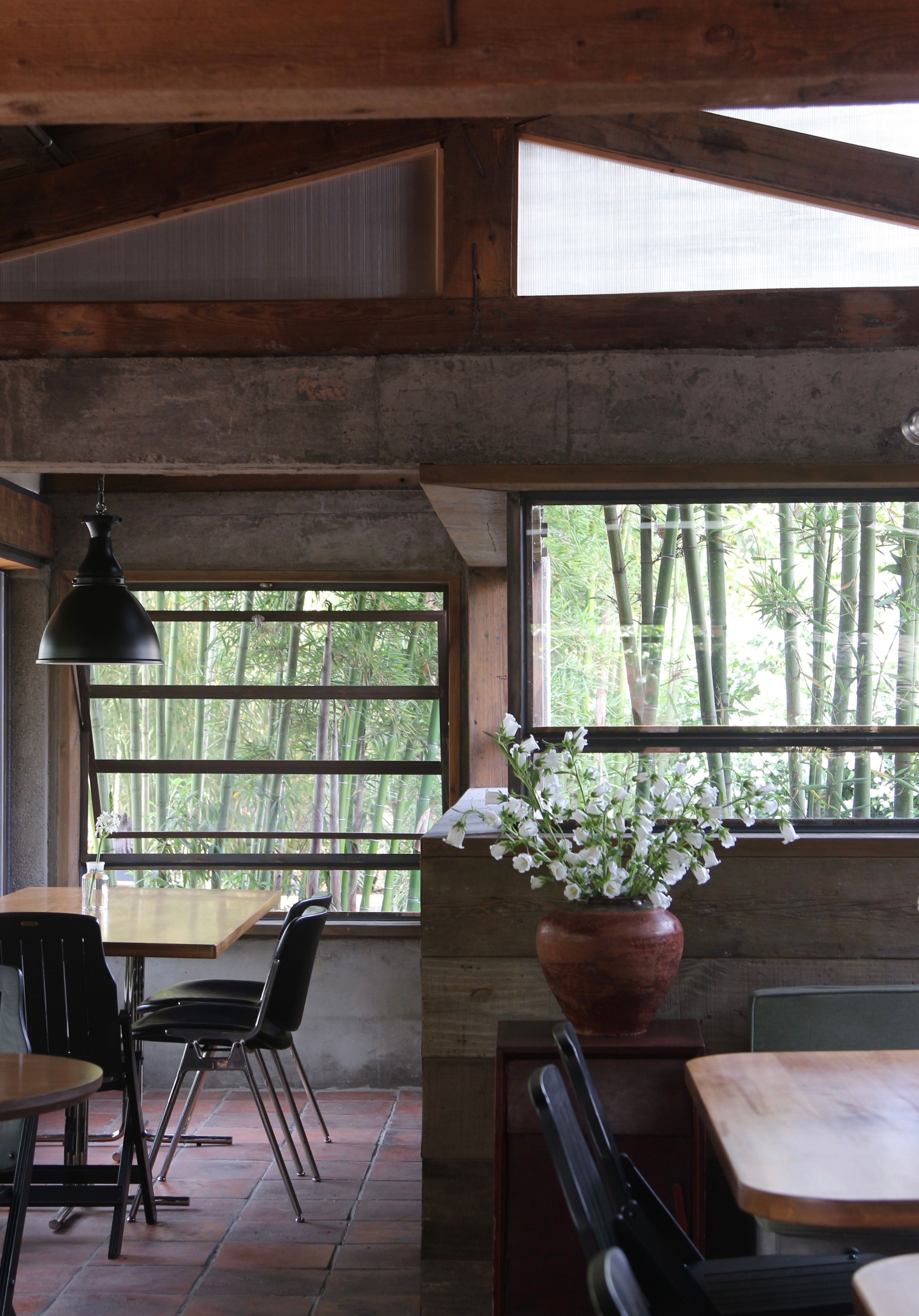 Cozy Rustic Cafe Interior With Natural Light Free Stock Photo