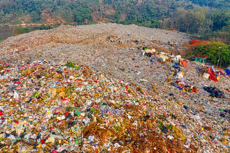 Aerial Footage Of Landfill 