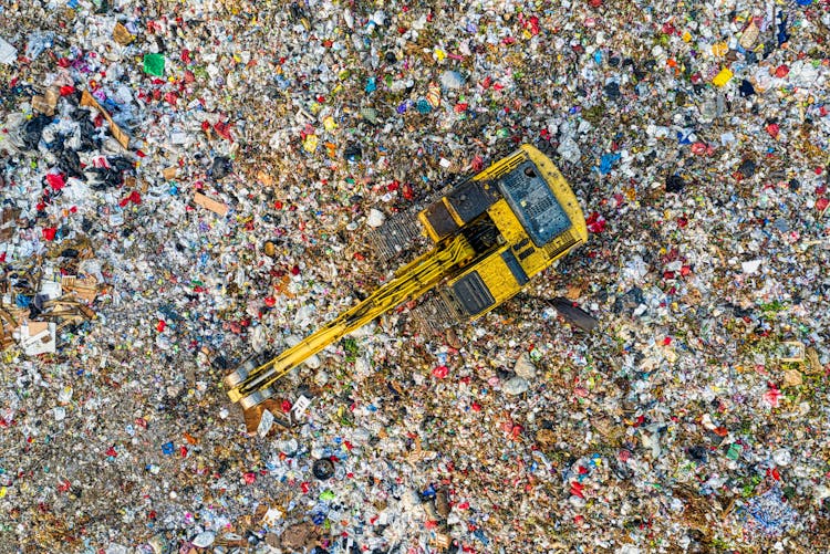 Bird's Eye View Of Landfill 