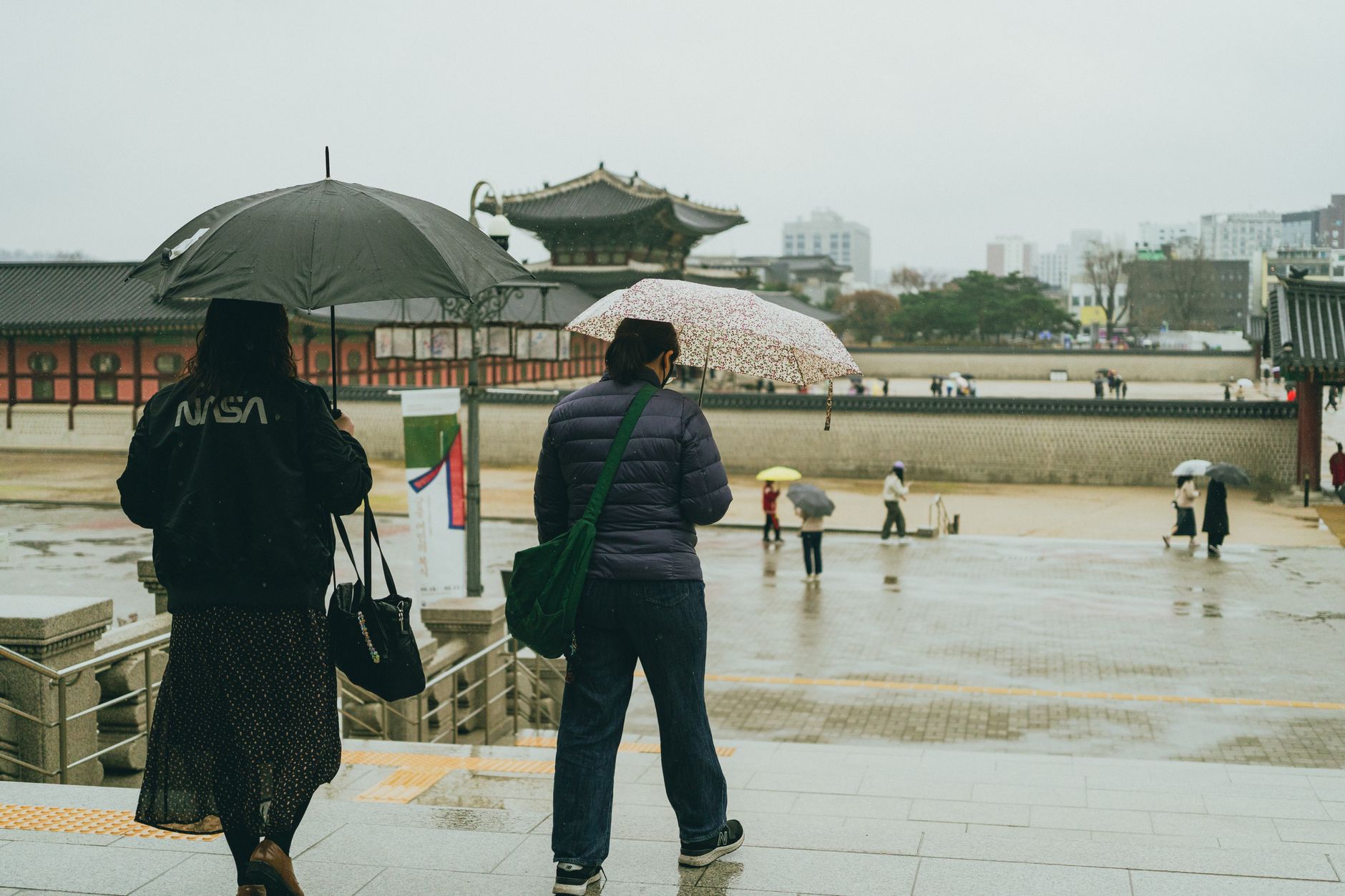 gyeongbokgung palace summer rain