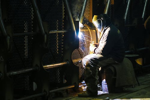 Man Doing Welding Work