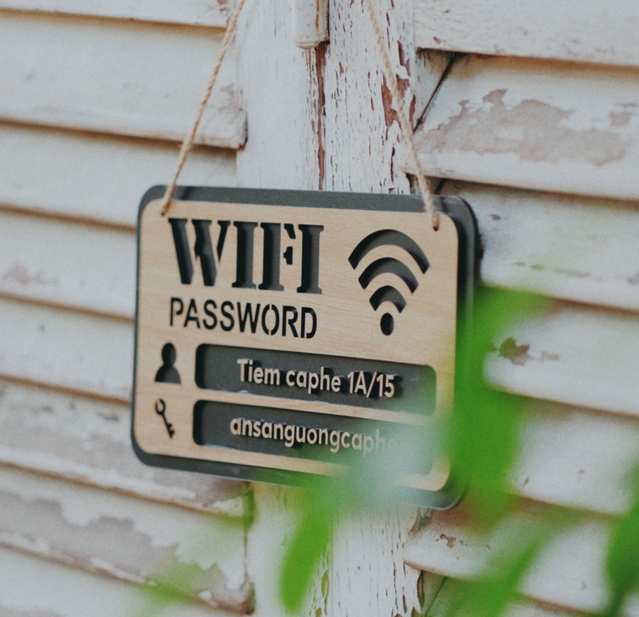 Kartka z hasłem do Wi-Fi