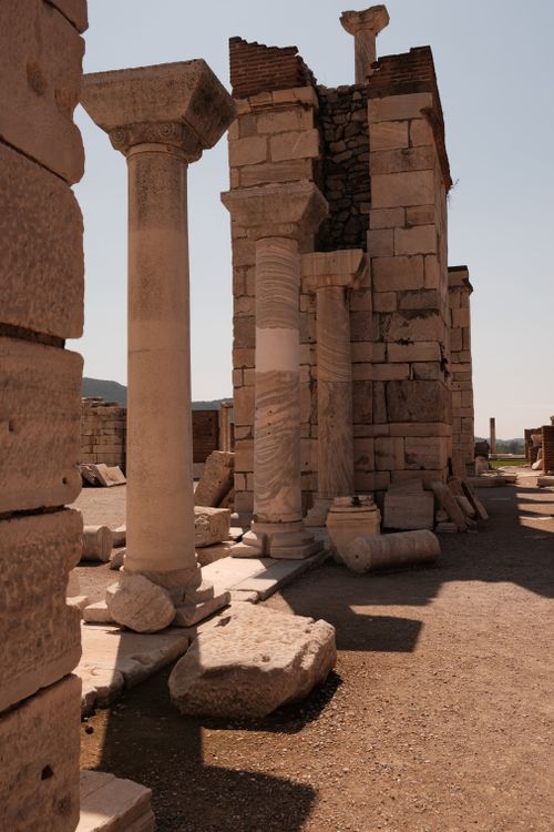 Free Explore ancient ruins with grand stone columns basking in daylight. Stock Photo