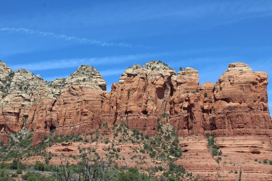 Unbeatable Mogollon Rim Sunset 80 Miles Sedona Helicopter Tour Review Review 2026 - Beautiful view of Sedona's iconic red rock formations under a clear blue sky.