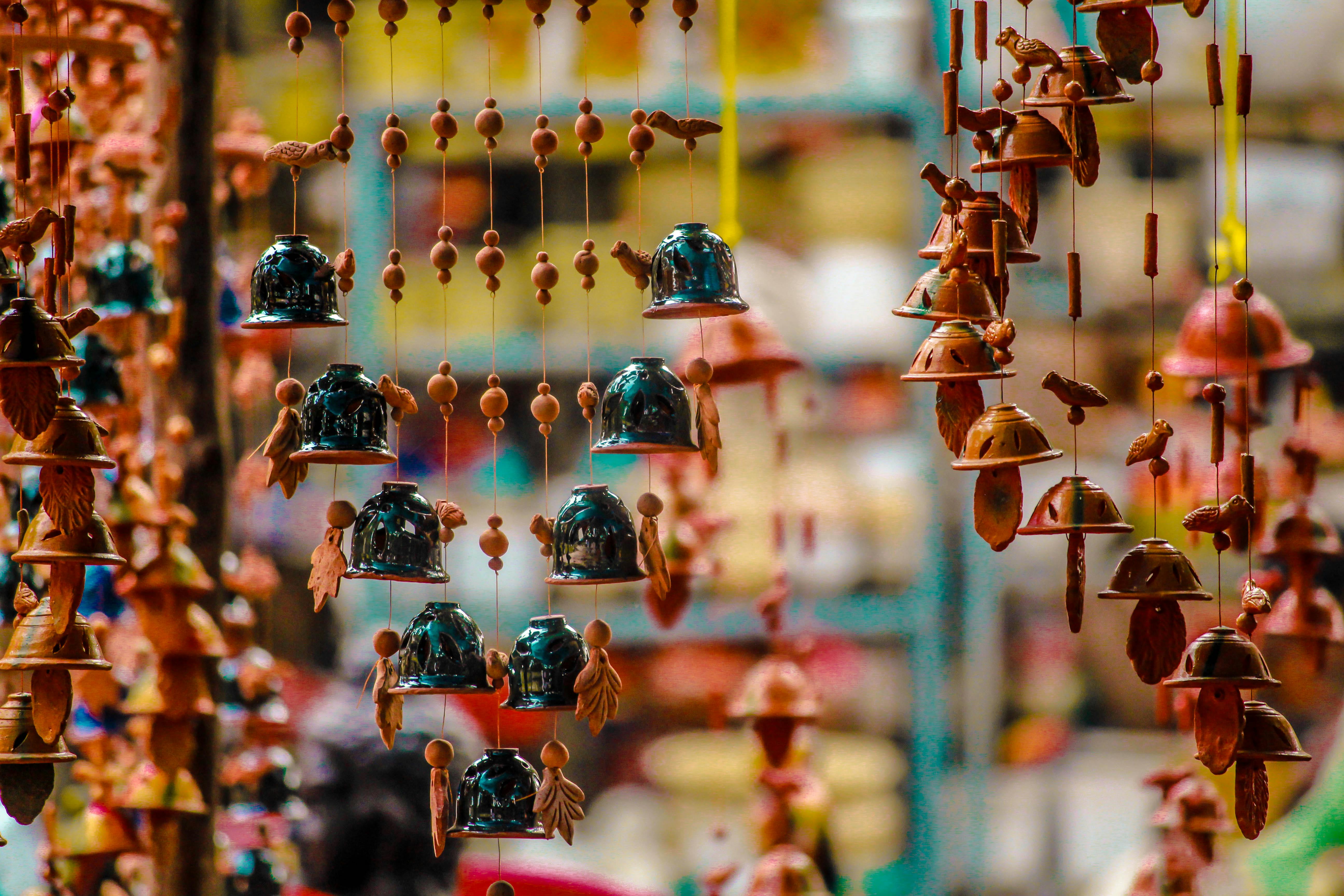 Ornaments Hanging for Sale in Market