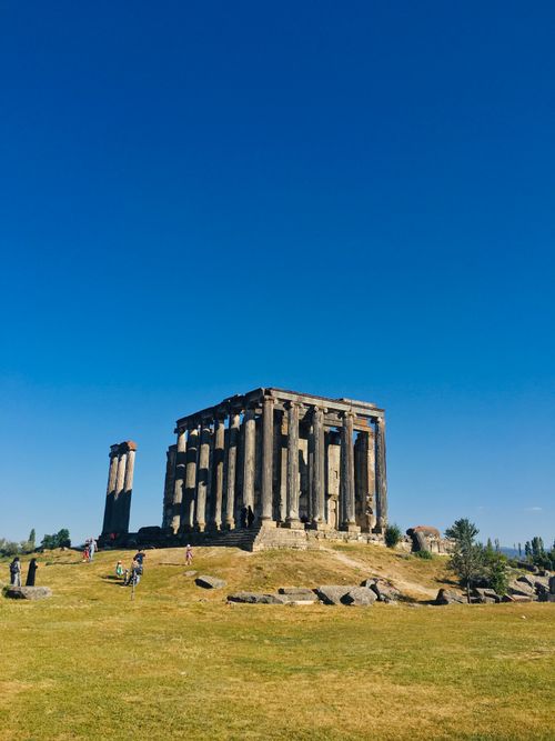 Free Majestic ancient temple ruins on a sunny day surrounded by nature. Stock Photo
