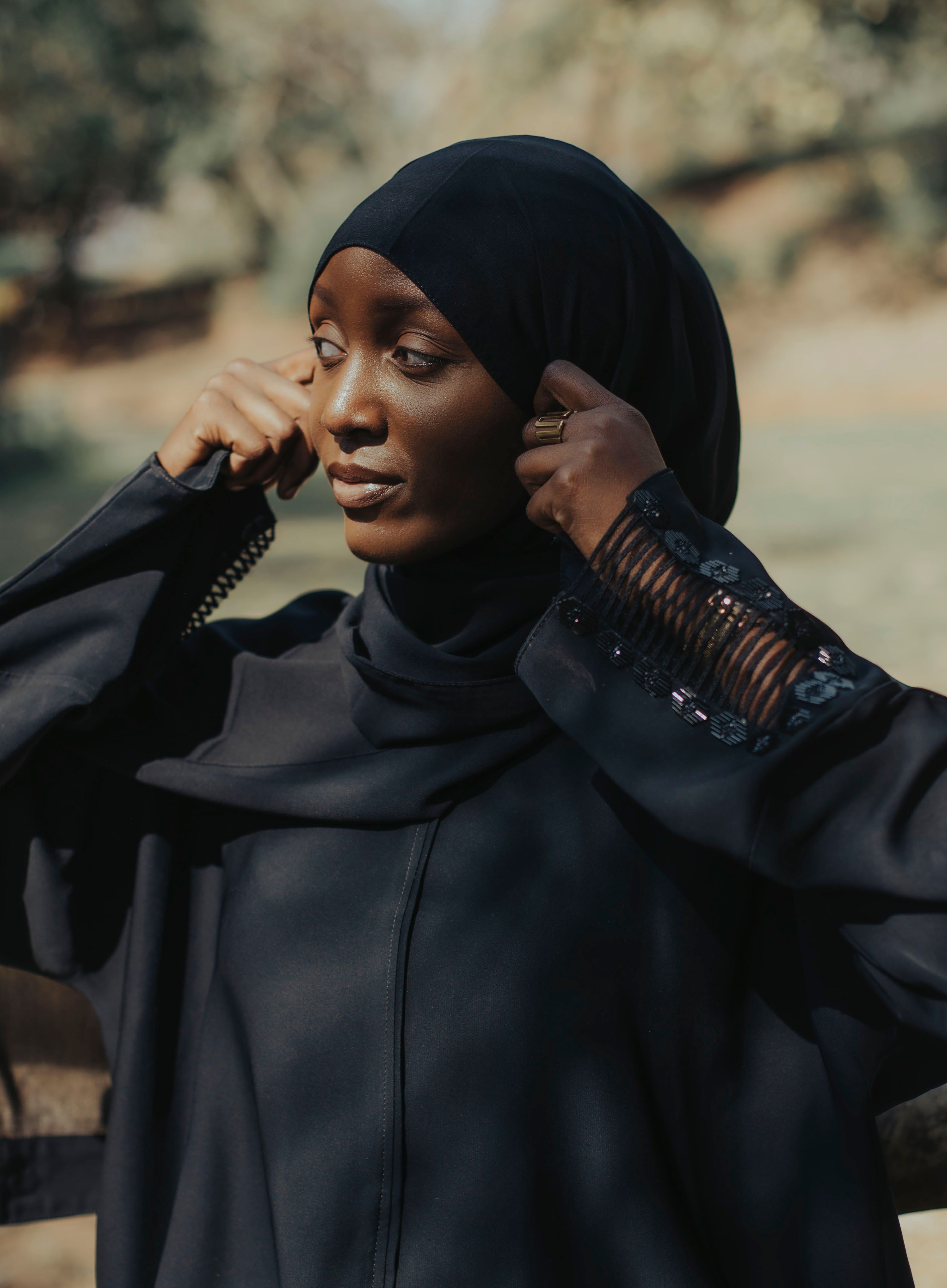 Portrait of a Woman in Hijab Outdoors · Free Stock Photo
