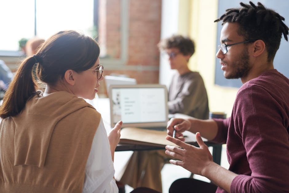 Photo Of Man Talking To A Woman 