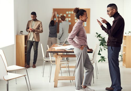 Free Photo Of People Talking To Each Other Stock Photo