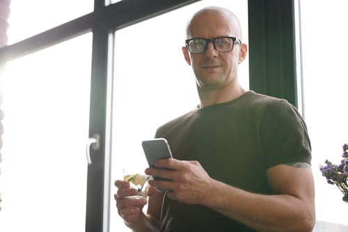 Photo of Man Wearing Eyeglasses