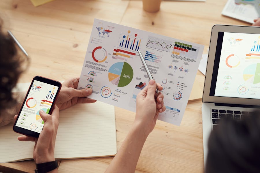 AI analyzing sales data