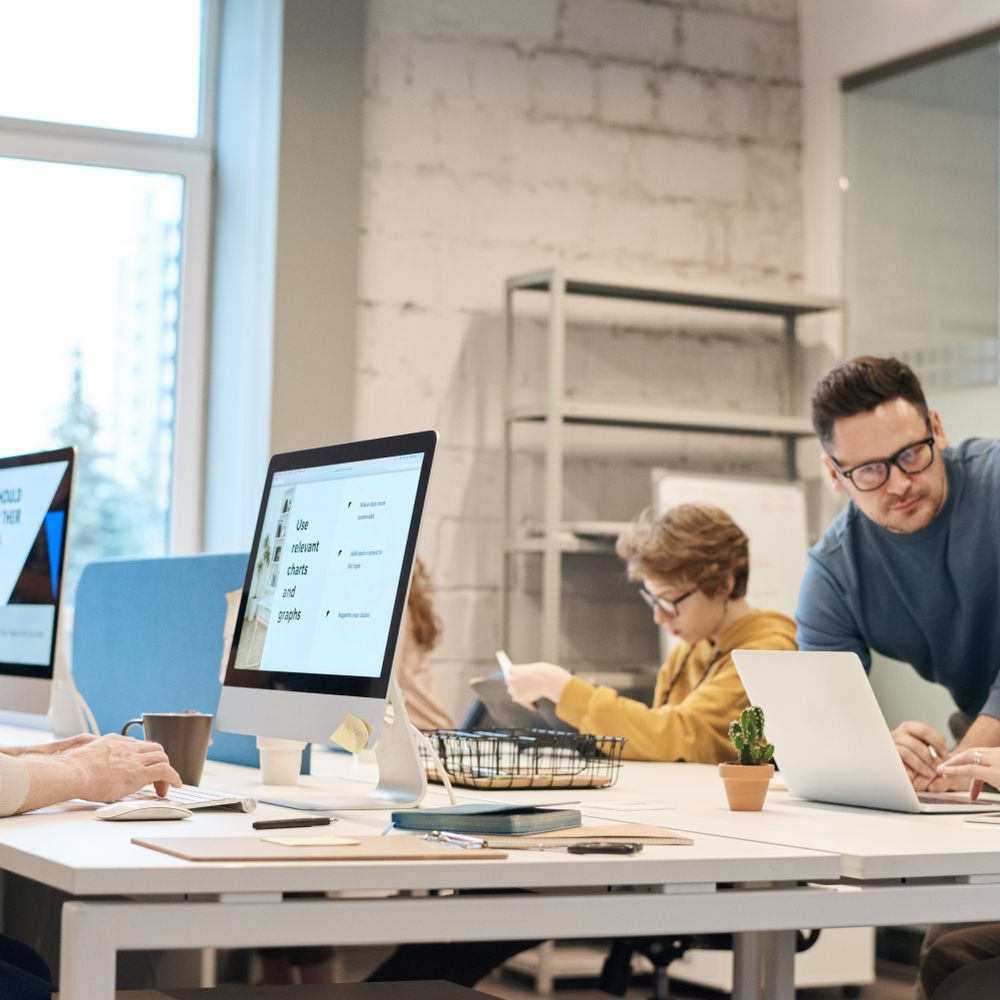 Barnack — office relocation team moving desks and equipment
