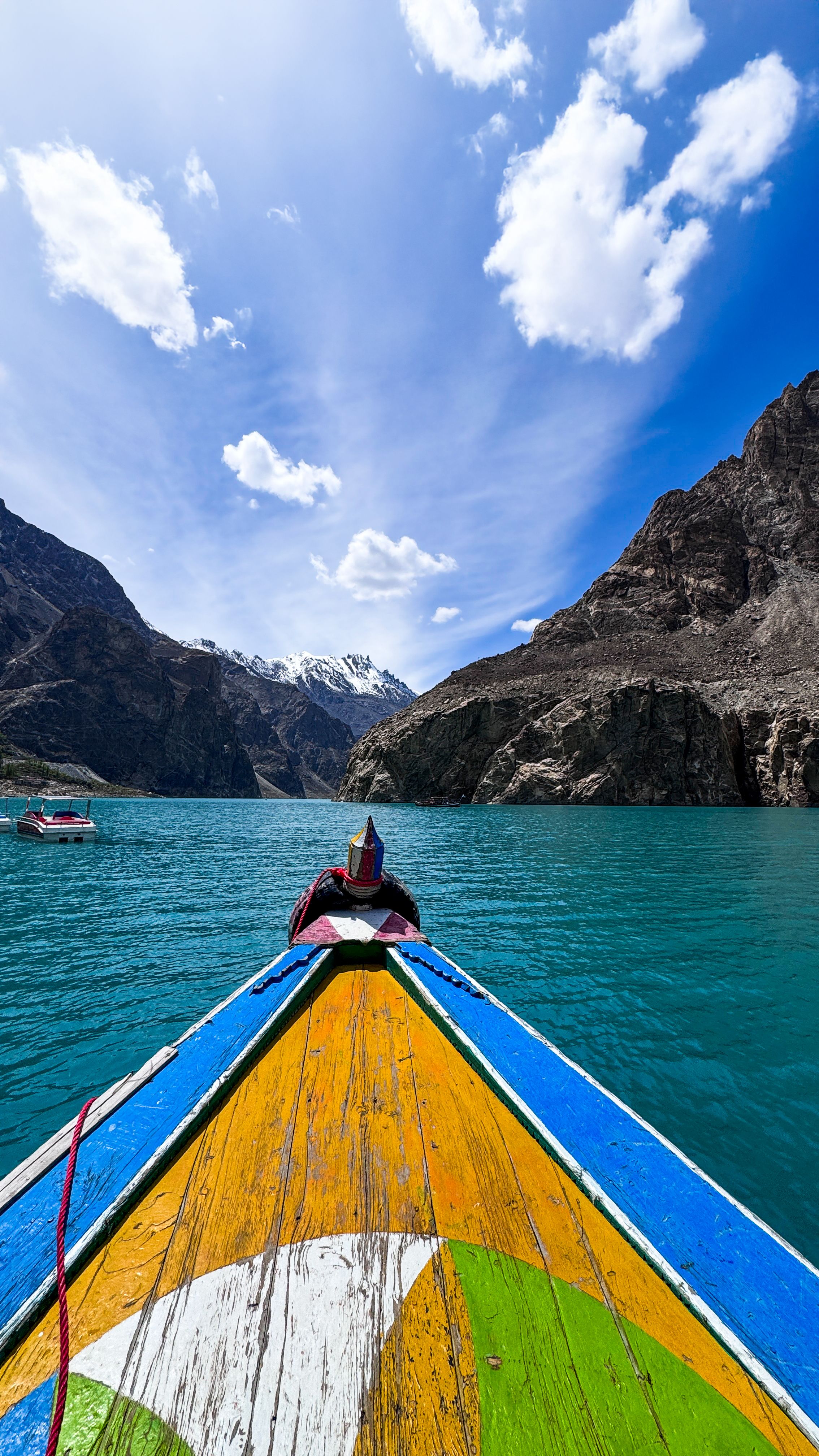 Colorful Boat on Attabad Lake in Pakistan · Free Stock Photo