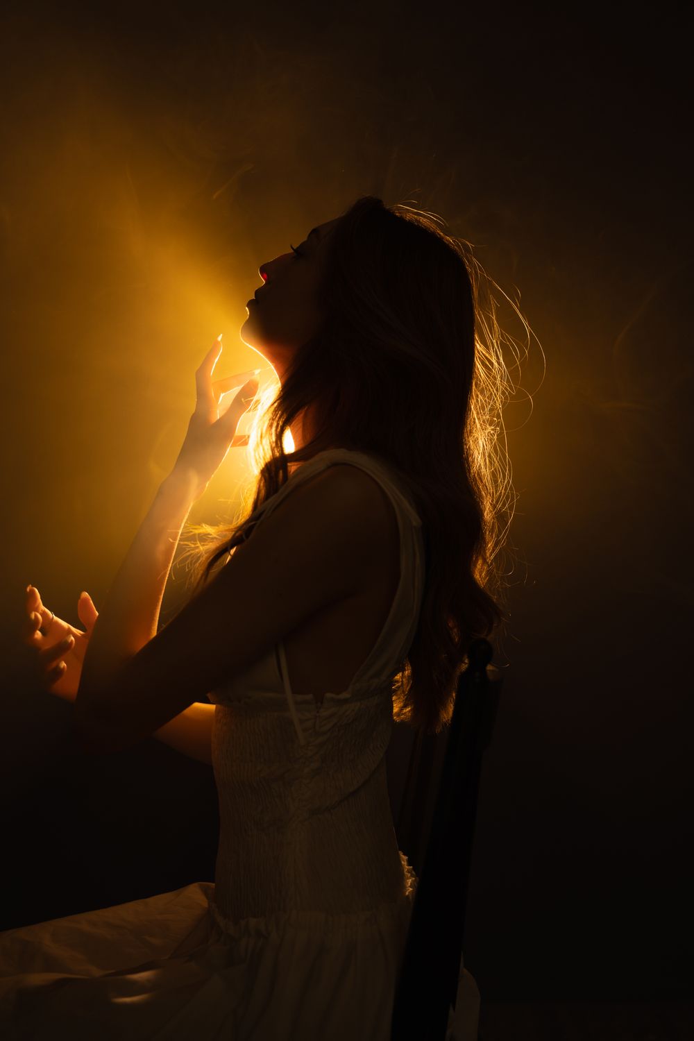 Dramatic Ethereal Ethereal Portrait with Dramatic Backlighting · Free Stock Photo