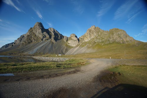 Photos gratuites de ciel bleu, islande, montagne
