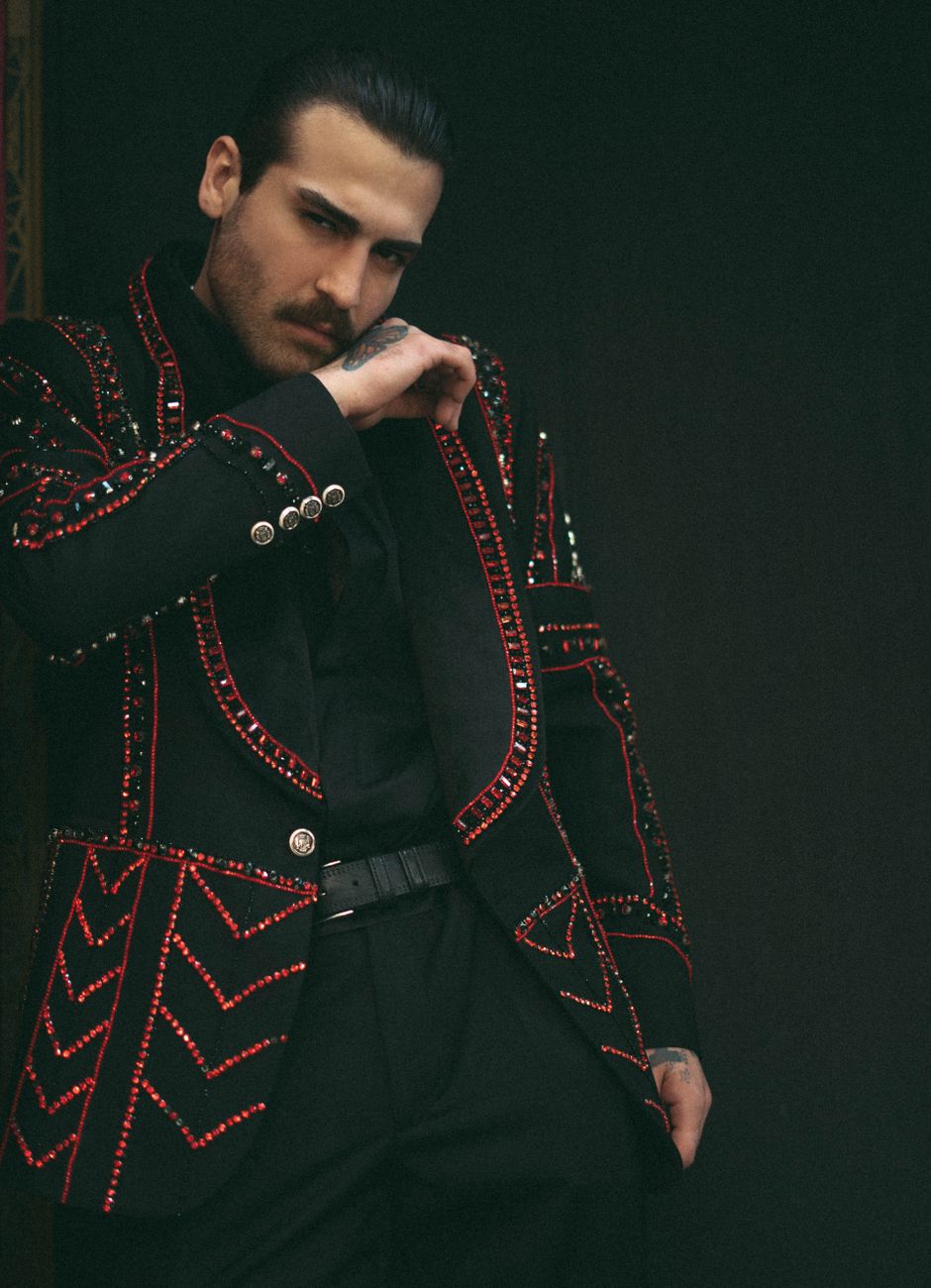 Midnight Silk-Blend Evening Shirt