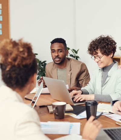 Entrepreneurs collaborating