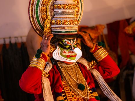 Kathakali dance private performance — Kerala