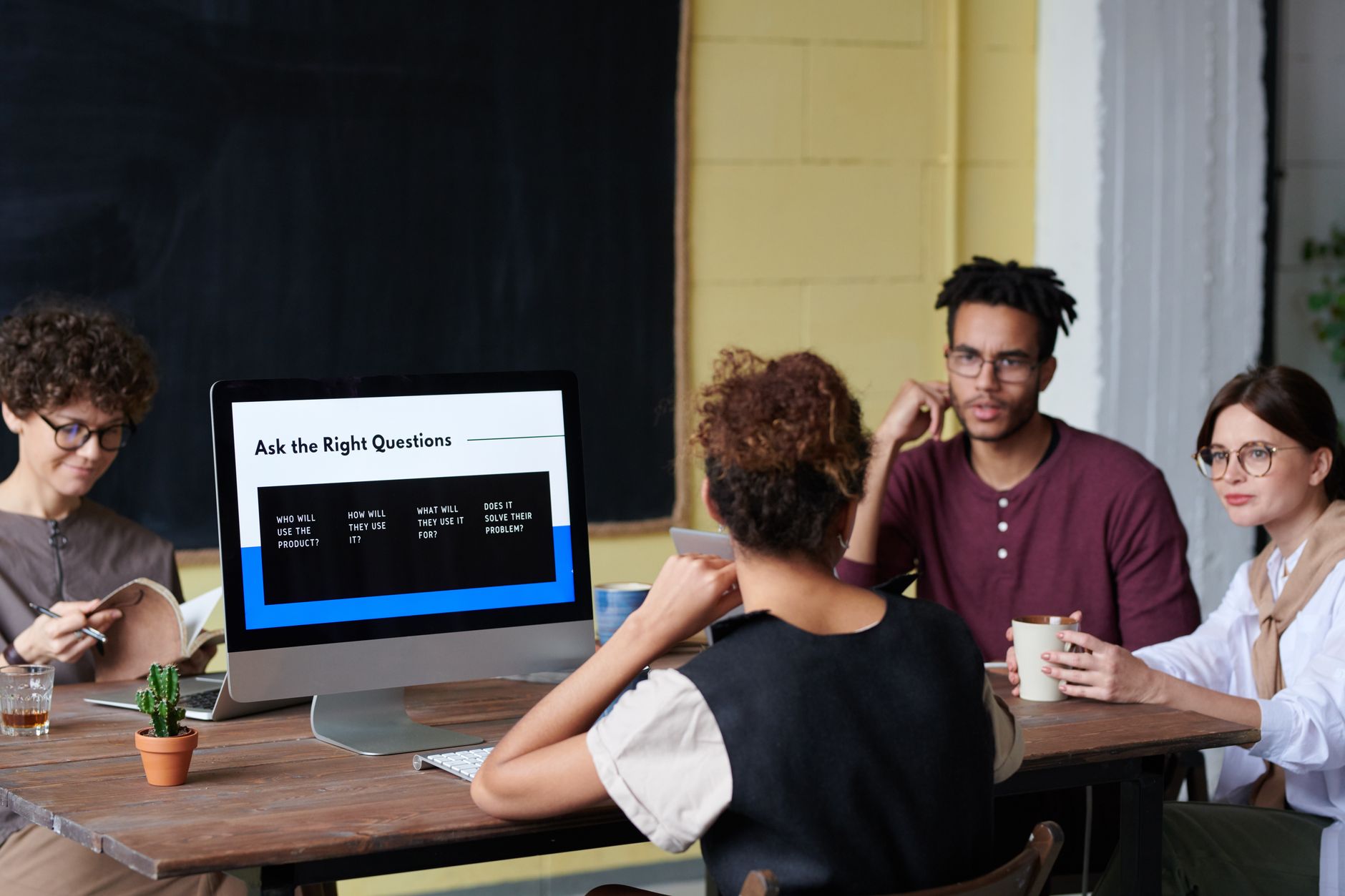 Person in Front of Computer