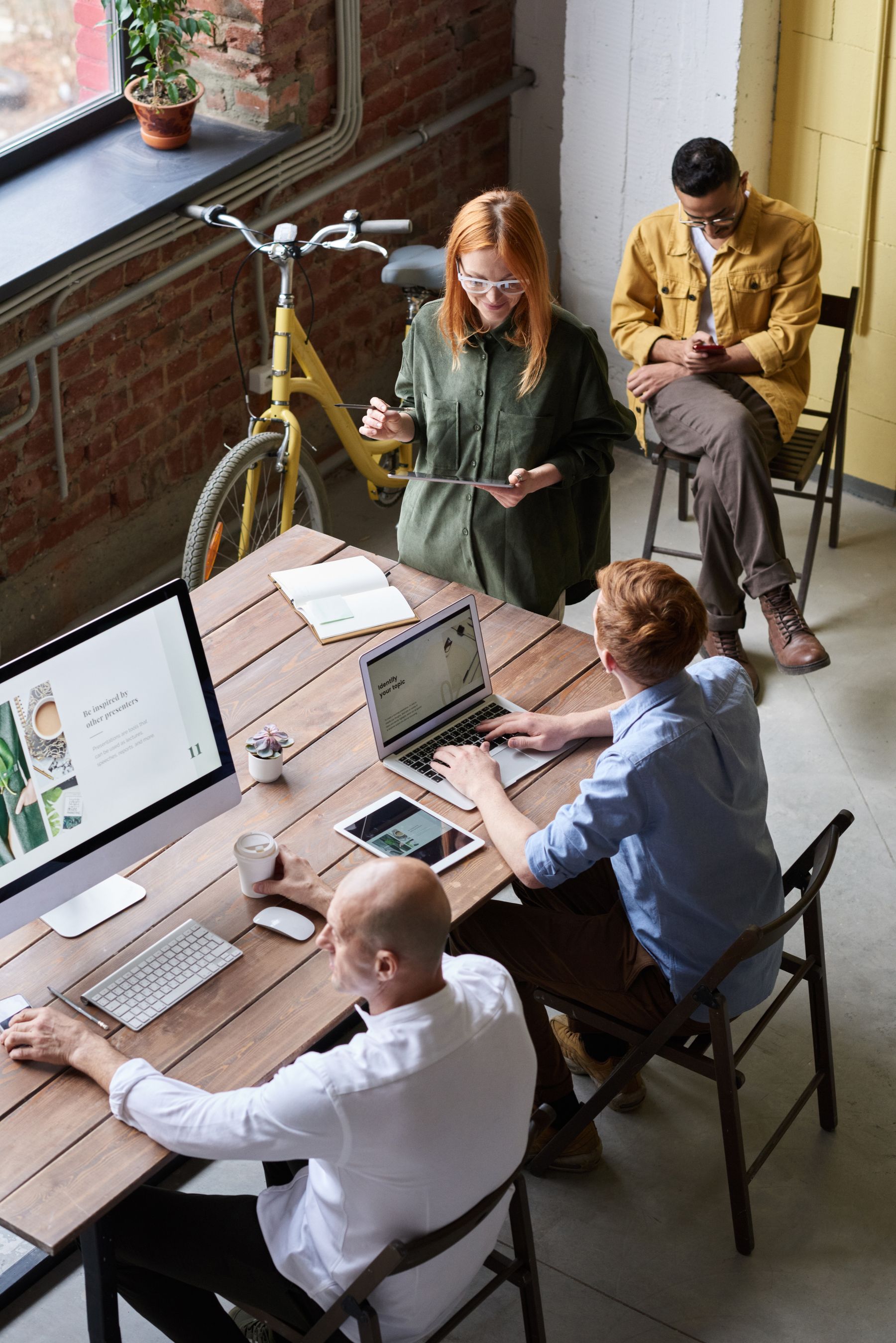 A team working session