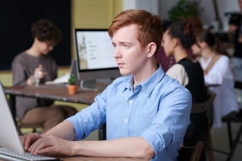 Man Using Computer 