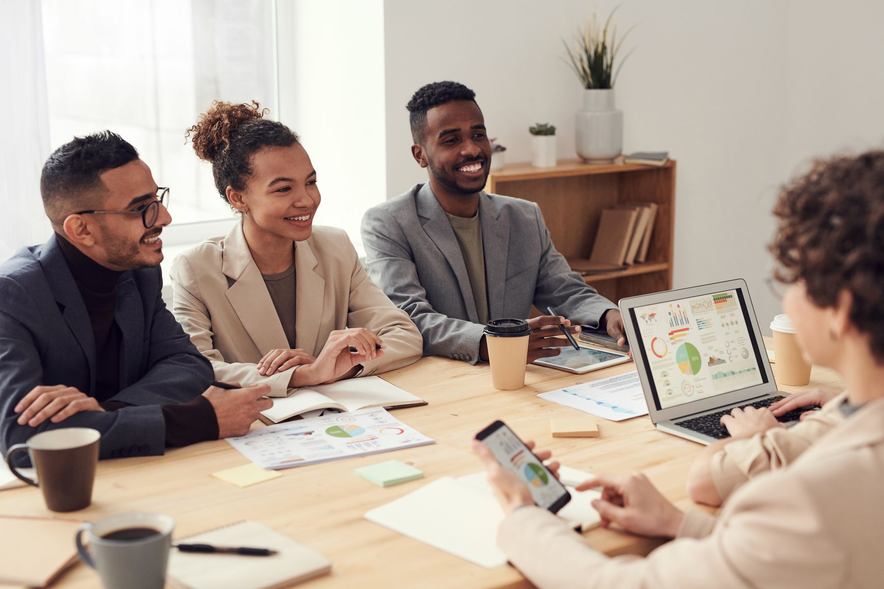 Business presentation and discussion