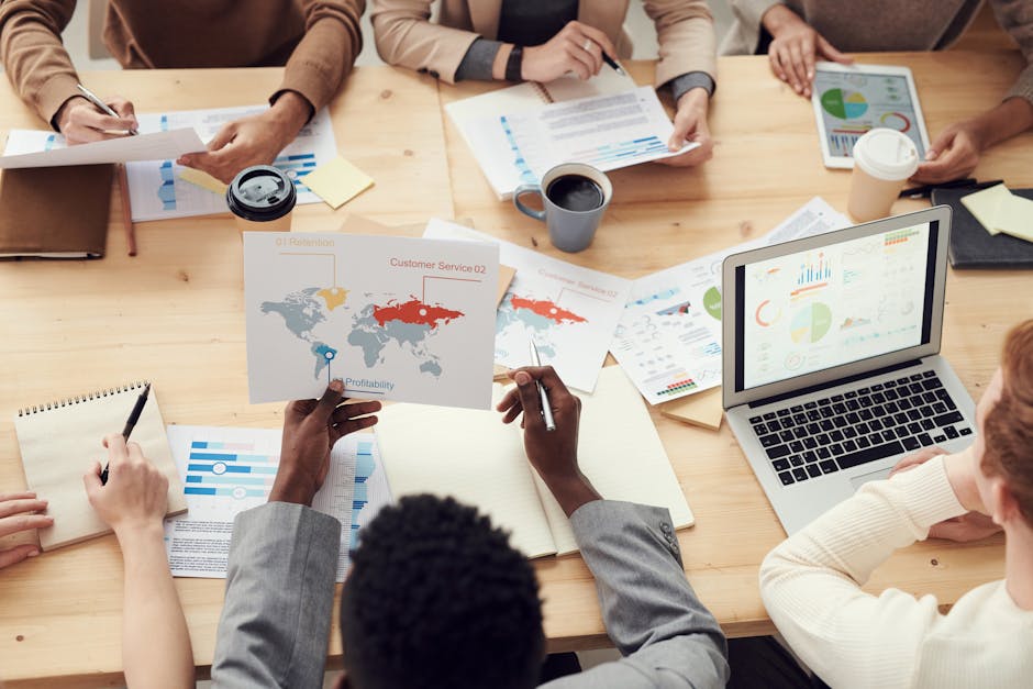 Team collaboration in modern workspace