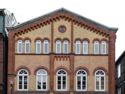 Free A classic brick building facade showcasing traditional architecture in Winsen (Luhe), Germany. Stock Photo