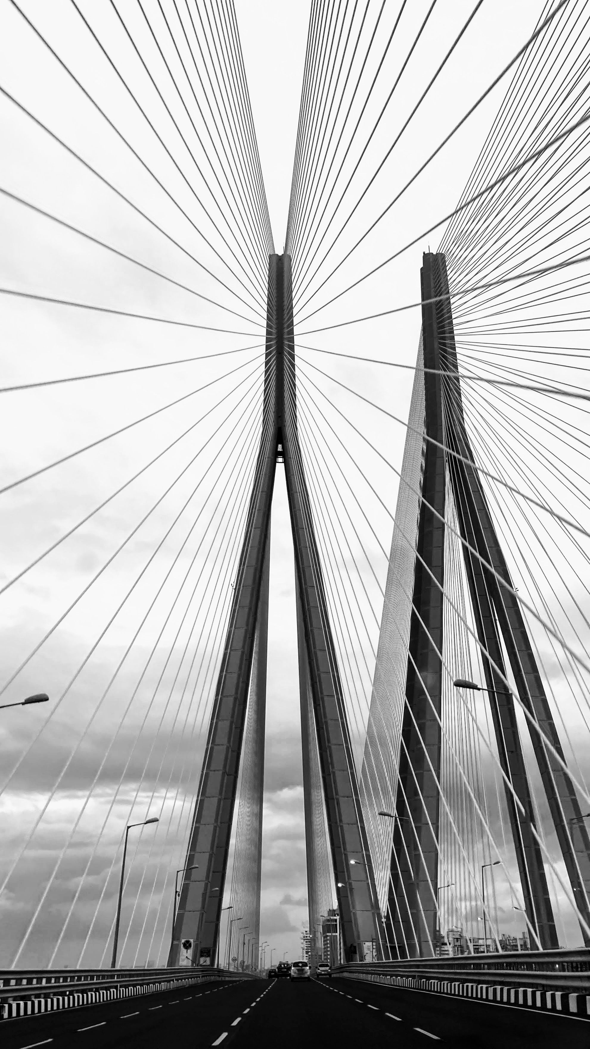 Black and White Suspension Bridge Architecture · Free Stock Photo