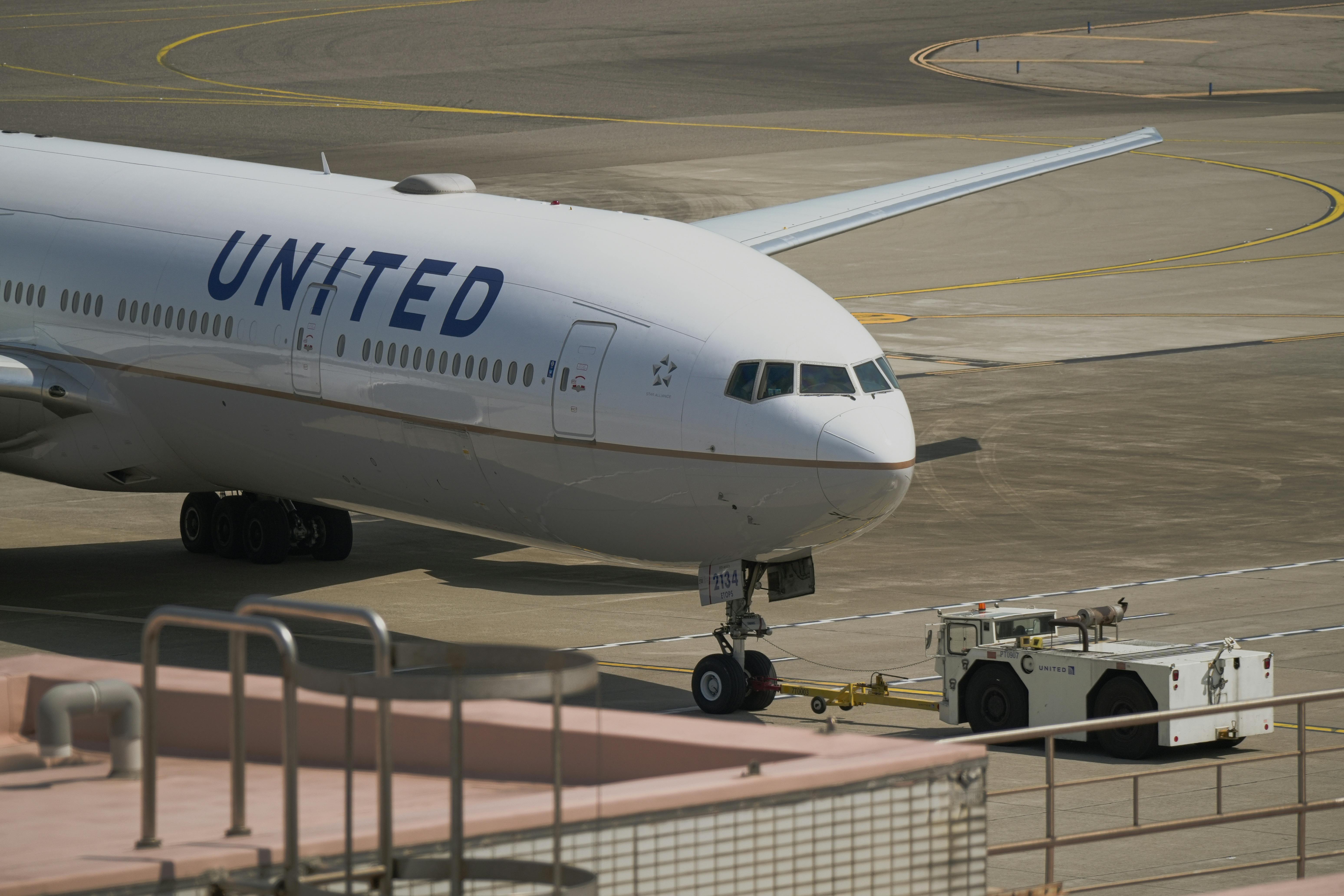 United Airlines 737 Max aircraft