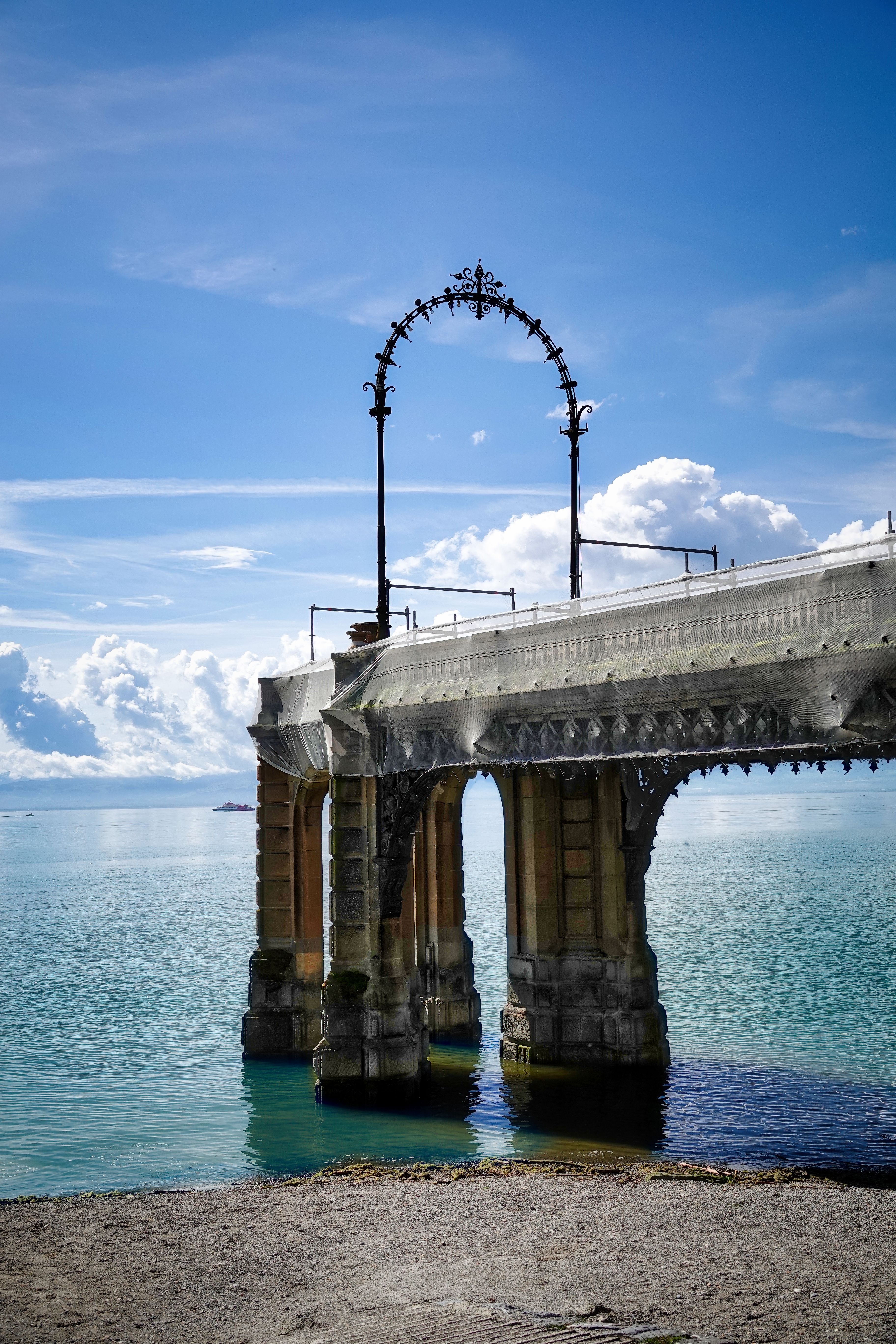 Historic Pier Structure in Friedrichshafen · Free Stock Photo