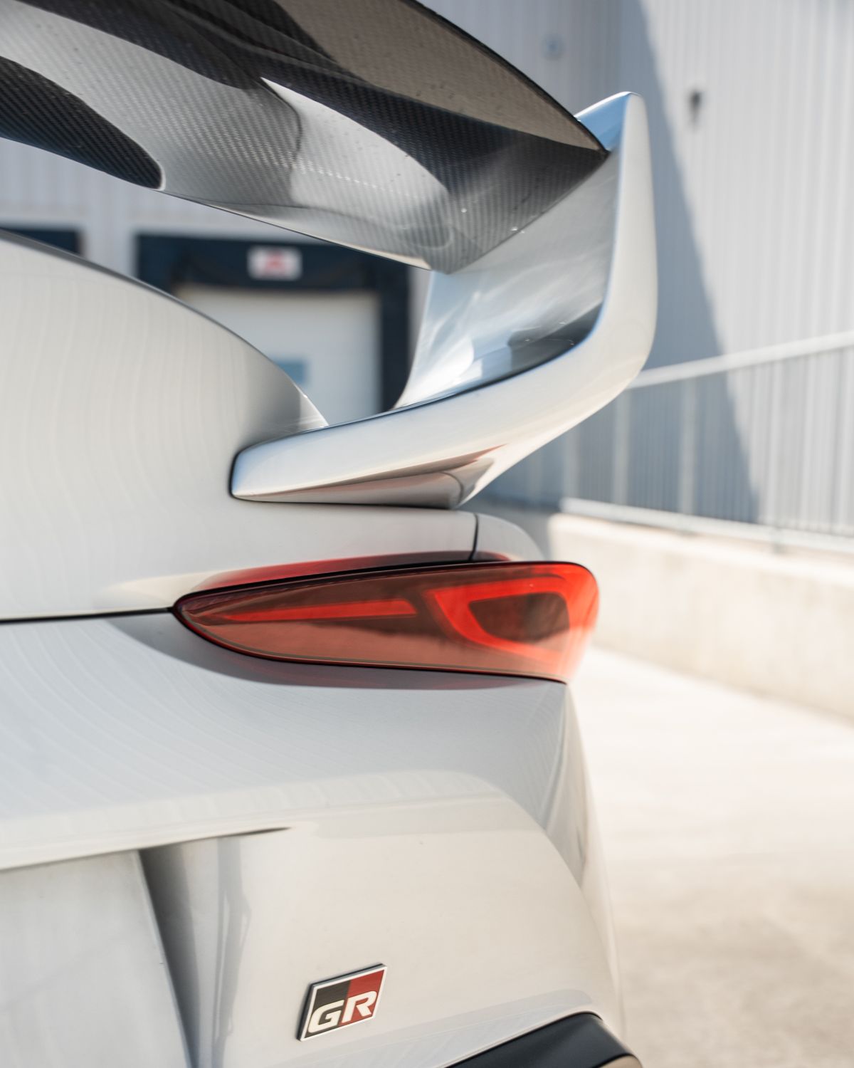 Close-up of Sports Car Rear Spoiler Design · Free Stock Photo