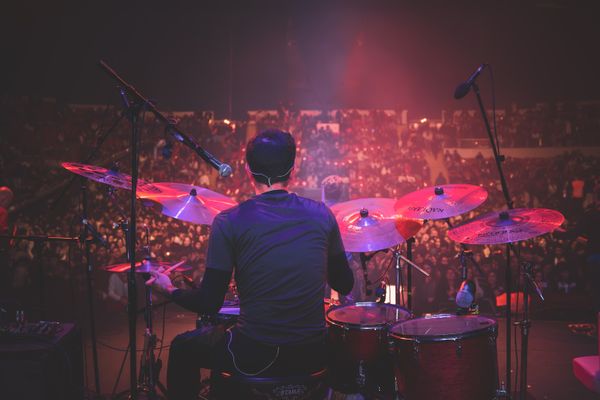 Drummer mid-set — photo by Ferat Söylemez on Pexels