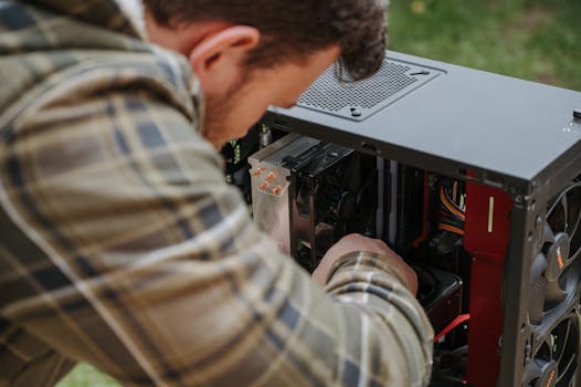 Ilustrasi Tutorial Perakitan PC Profesional 2025 dengan Standar Kualitas Tingkat Perusahaan dalam artikel teknologi