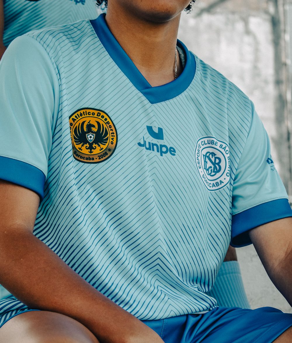 Young soccer player in team jersey