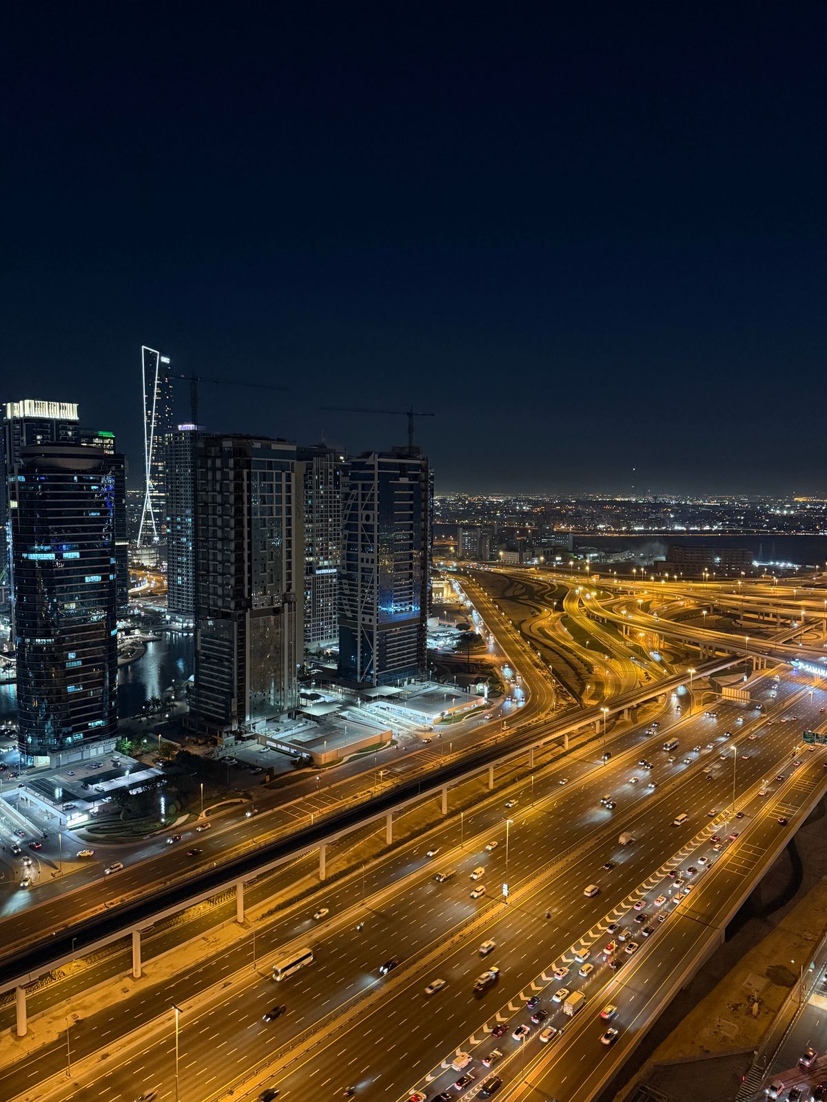 Dubai skyline at night, the market The Meta Future runs conversion programmes in