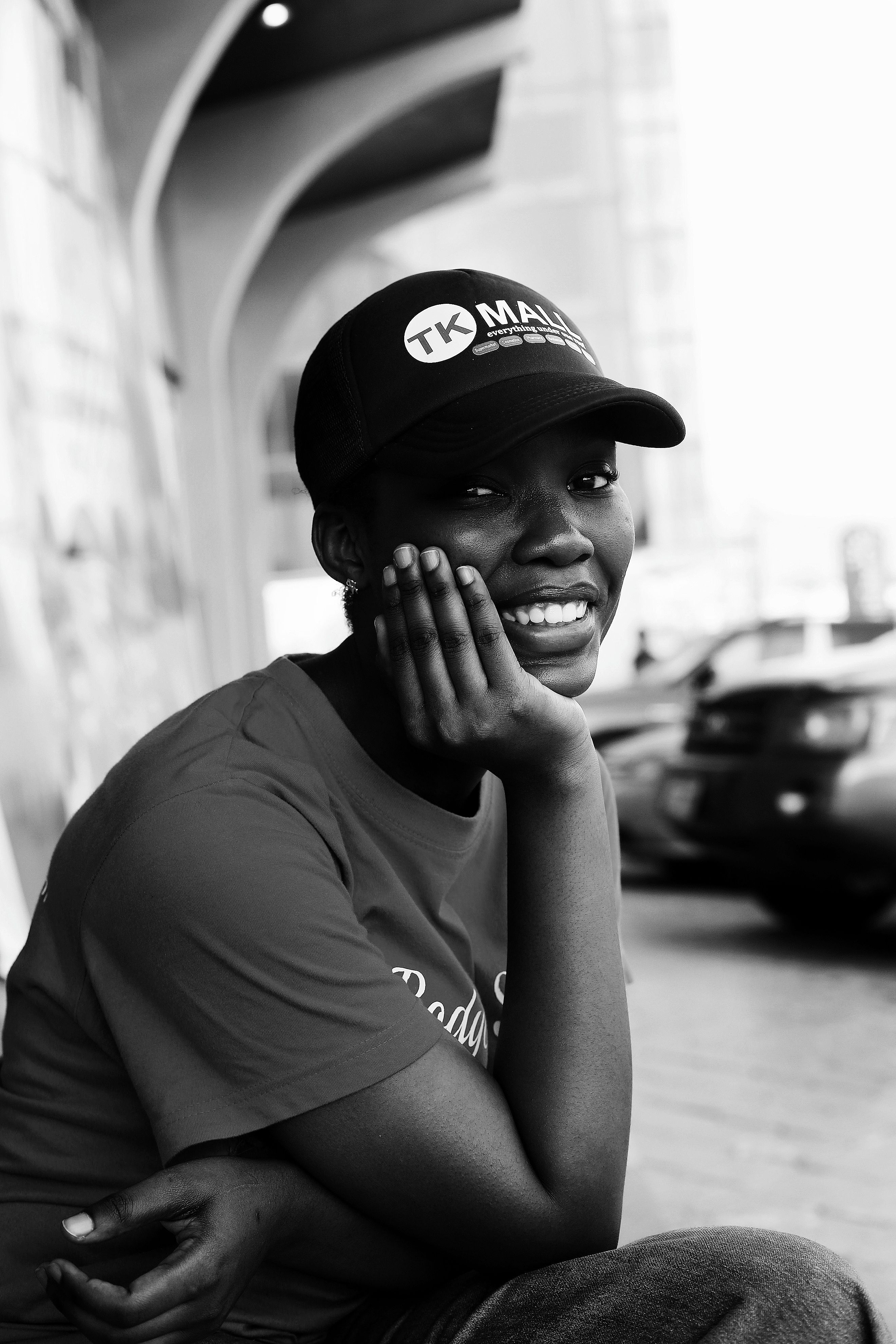 Monochrome Photo of Woman Smiling · Free Stock Photo