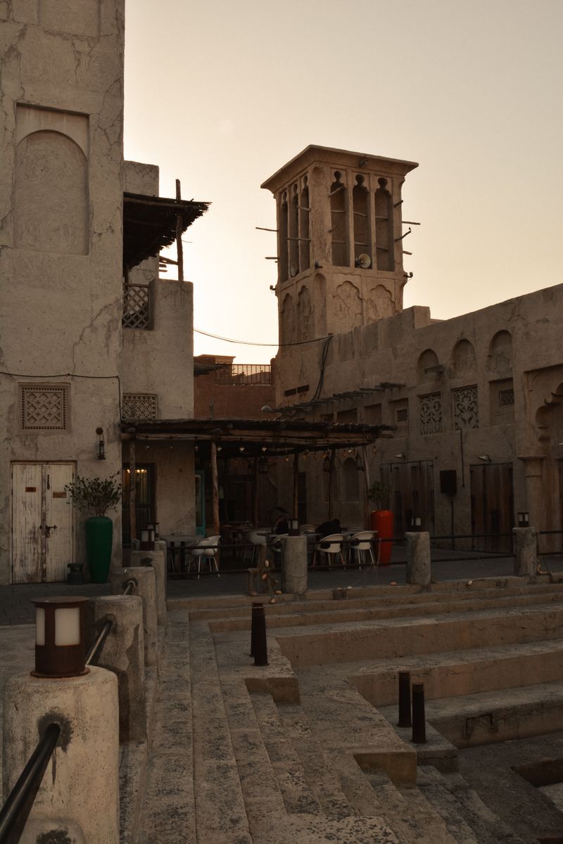 Traditional wind-tower house in the Al Fahidi heritage district of Dubai