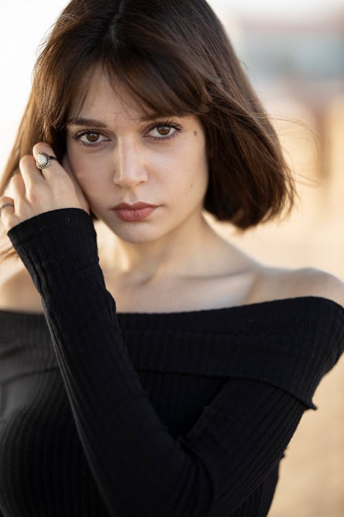 Free Photo Of Woman Wearing Black Top Stock Photo