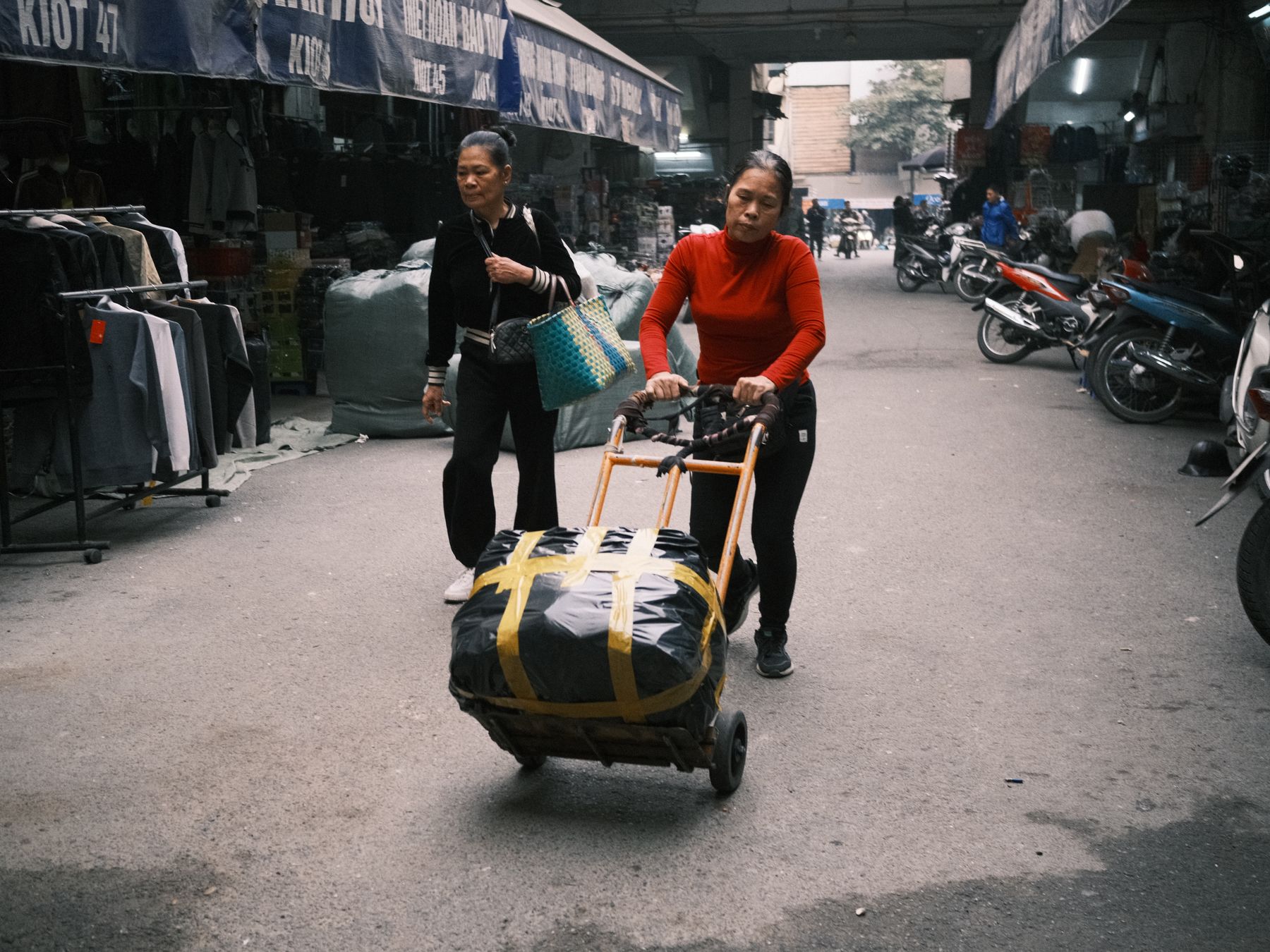 Newhaven — belongings being loaded for transport to storage