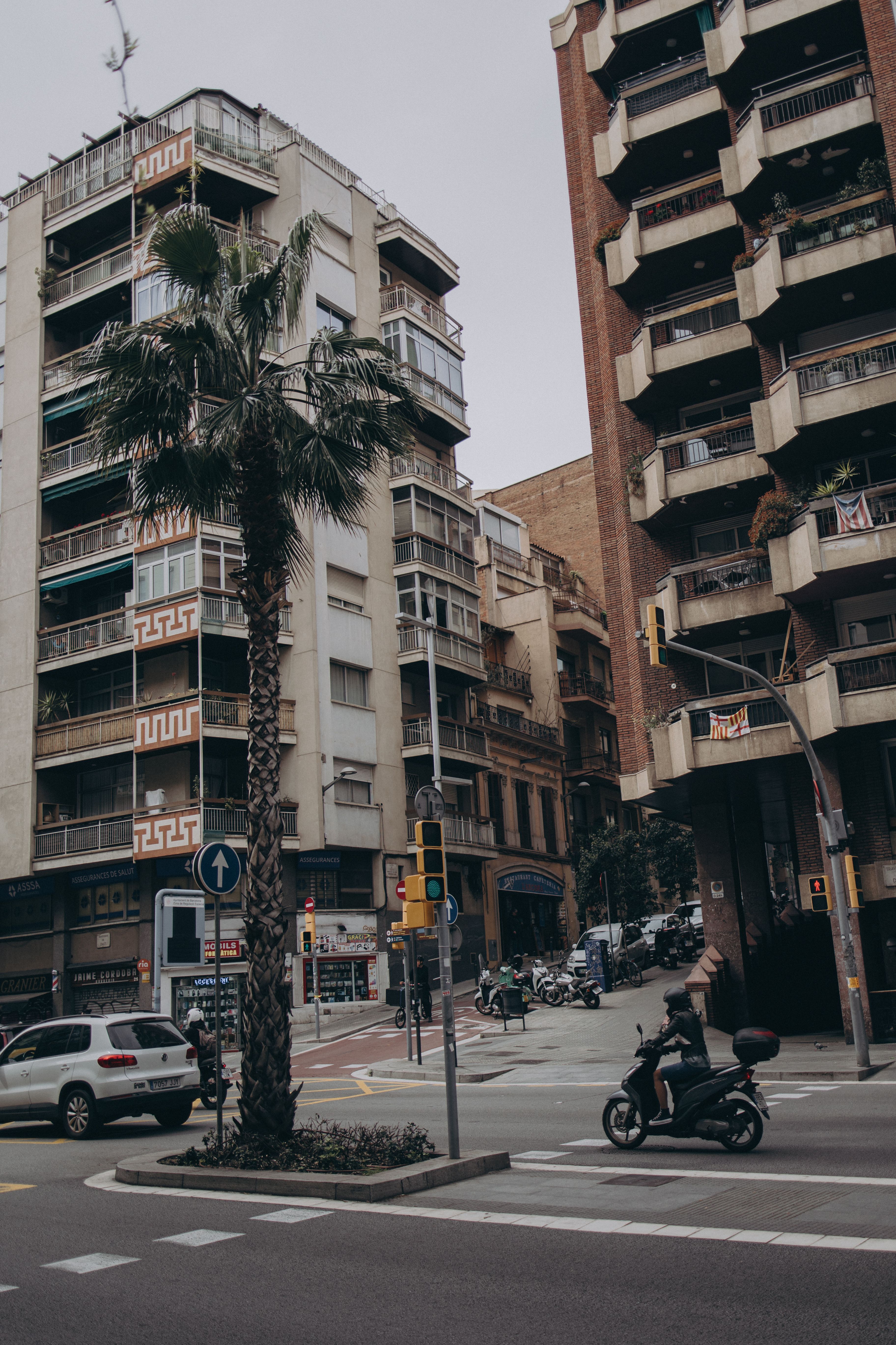 Urban Street Scene with High-Rise Buildings · Free Stock Photo