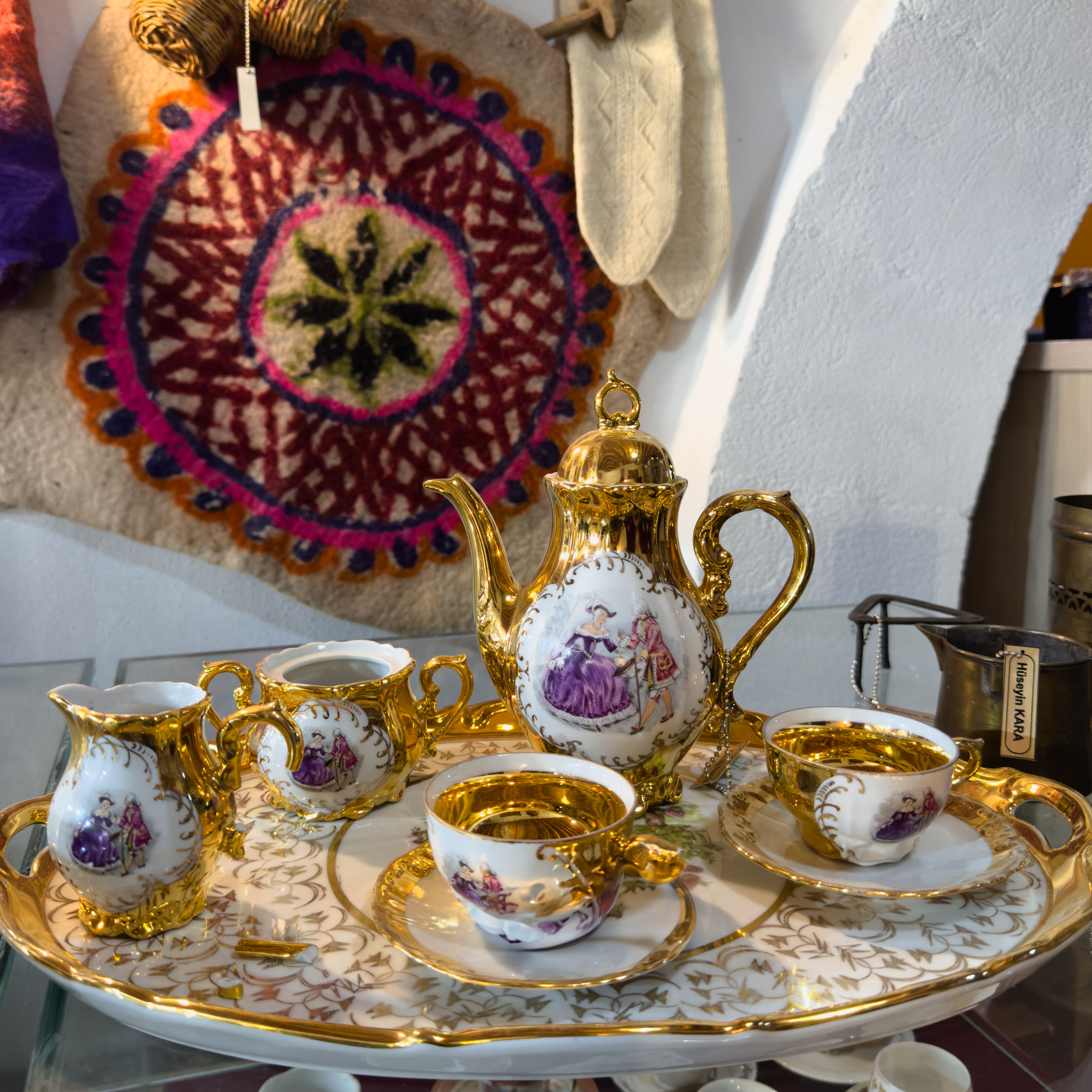 Luxury Gold Turkish Tea Set