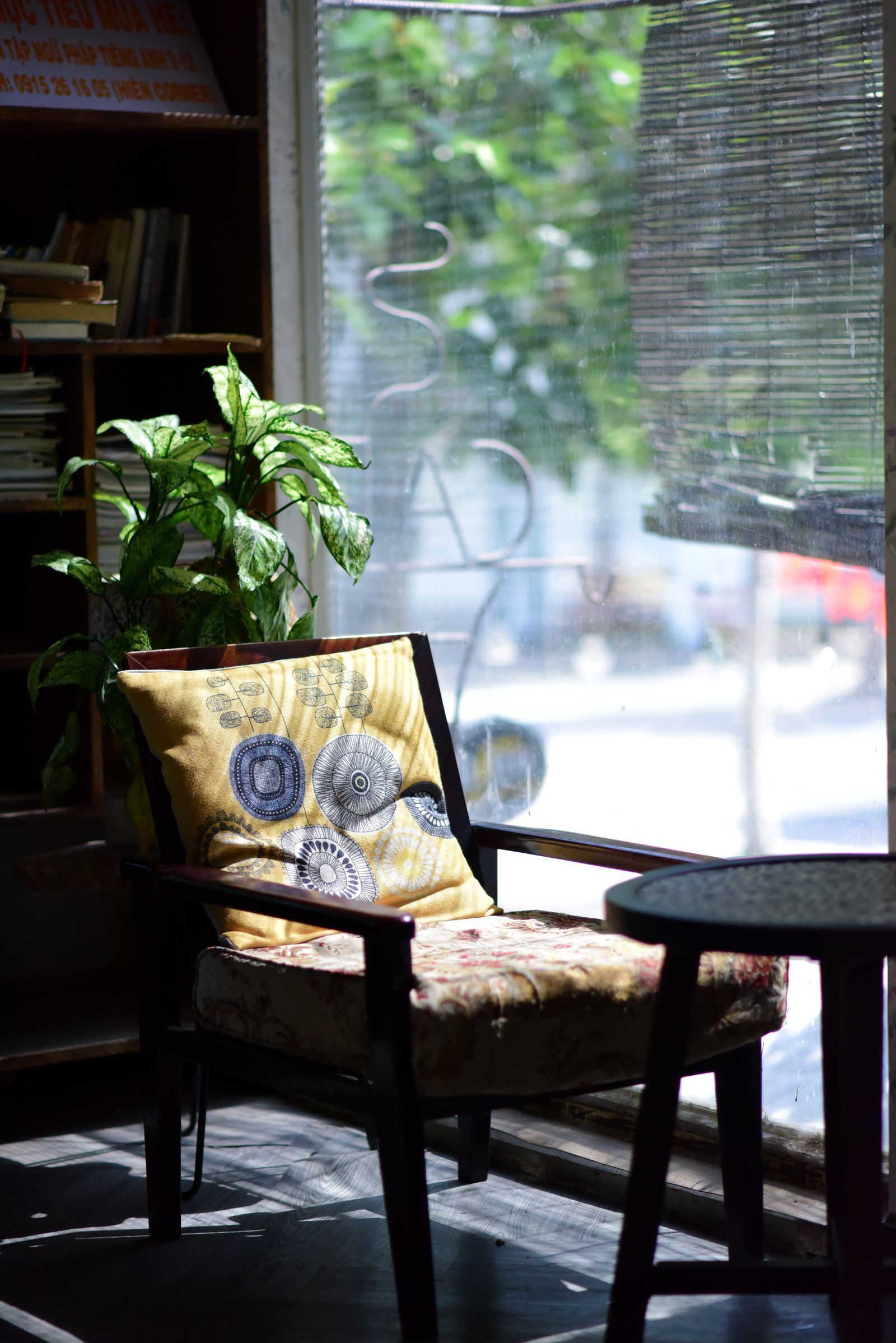 A quiet seat beside a window