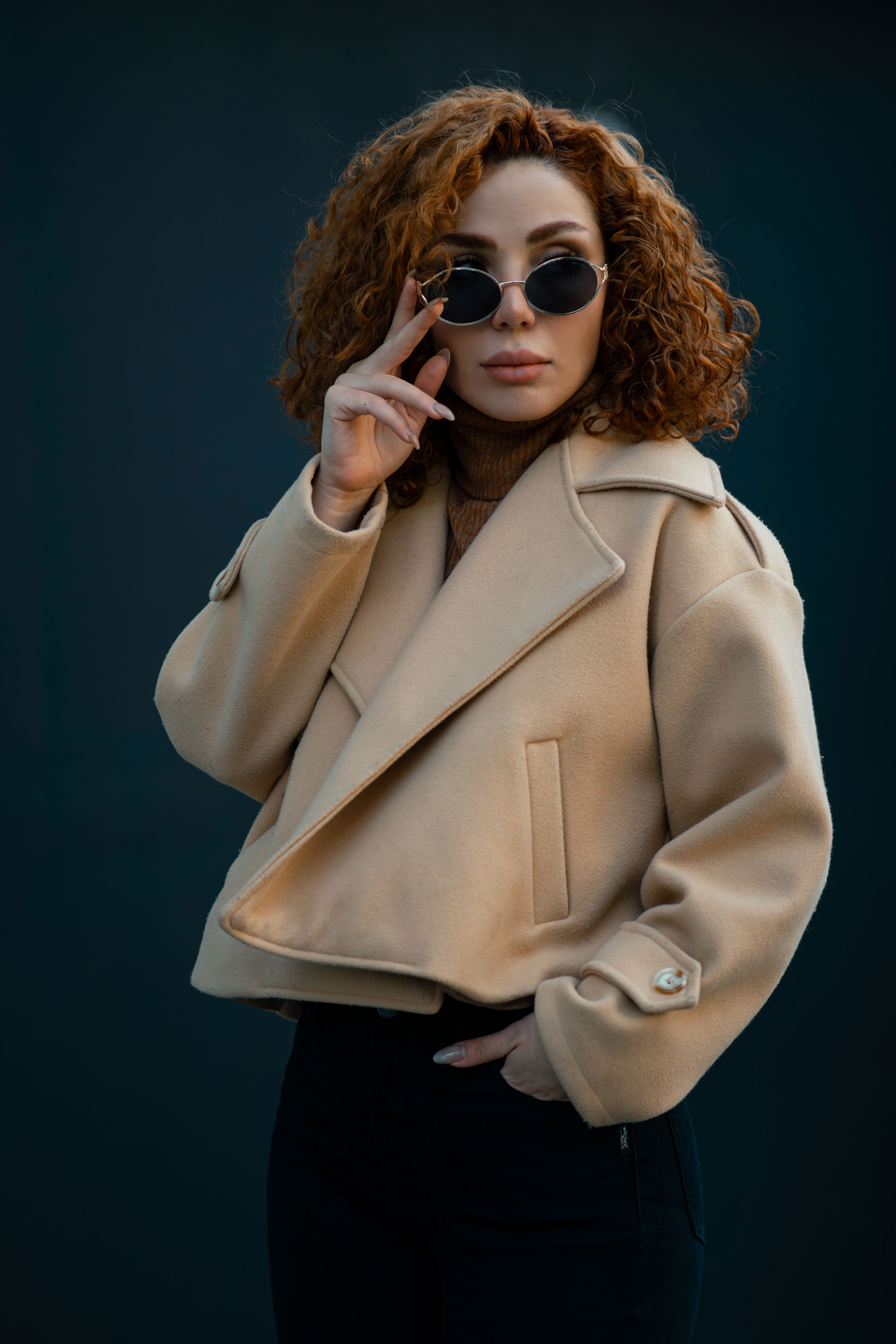 Stylish Woman in Chic Outfit with Sunglasses · Free Stock Photo