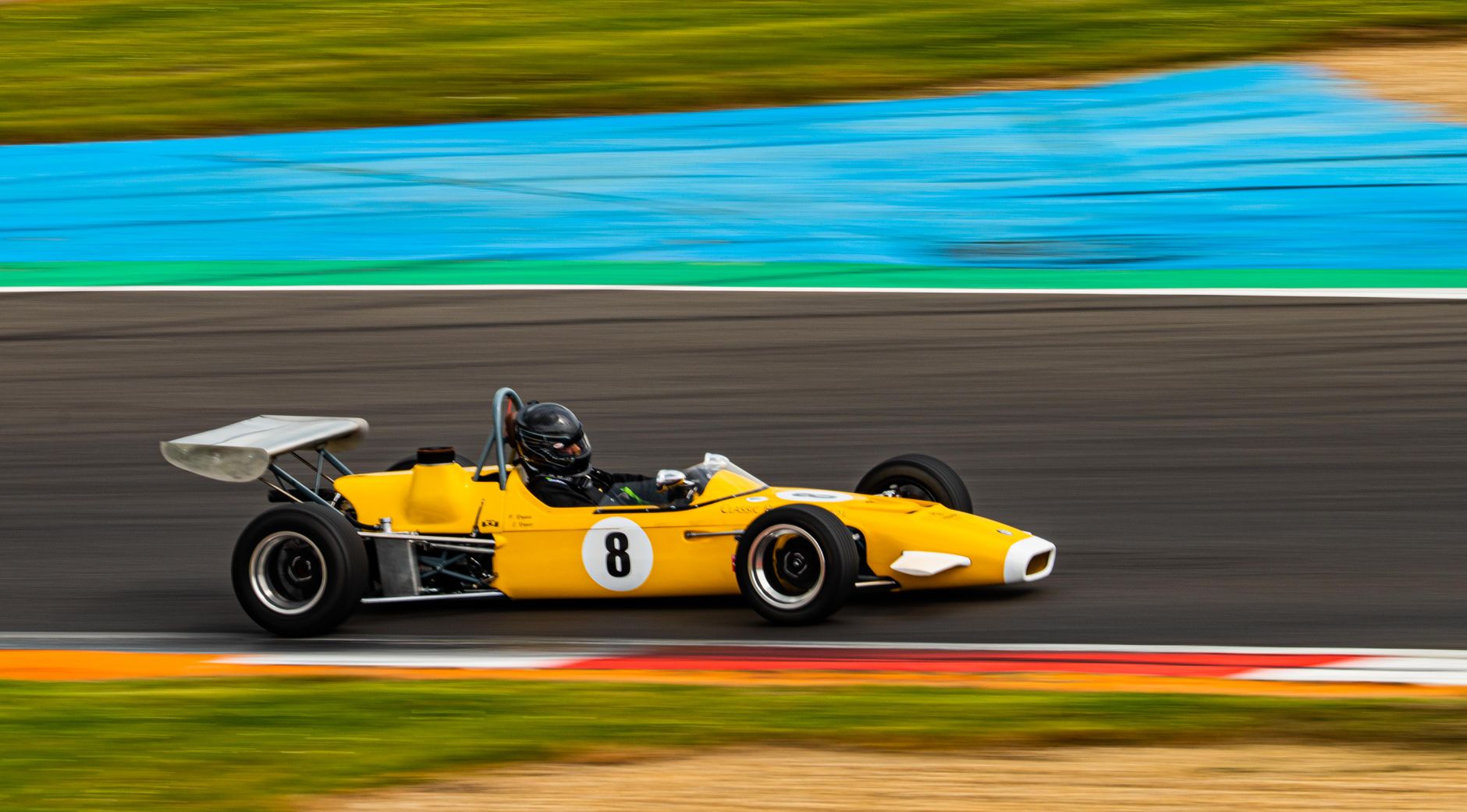 Zandvoort pisti, Formula 1 yarışı sırasında çekilmiş bir görüntü.