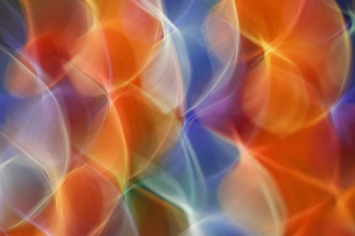 Free Colorful abstract art featuring vivid light reflections, creating a dynamic visual experience. Stock Photo